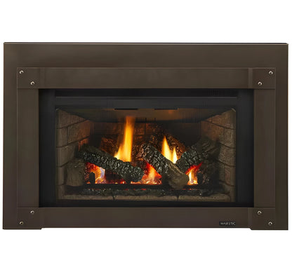 Majestic Trilliant Large 35" Traditional Direct Vent Propane Gas Fireplace Insert with IntelliFire Touch Ignition System