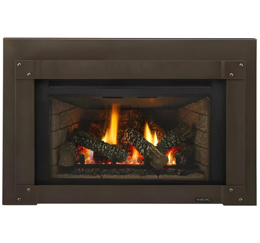 Majestic Trilliant Large 35" Traditional Direct Vent Natural Gas Fireplace Insert with IntelliFire Touch Ignition System