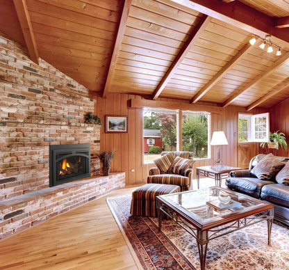 Majestic Trilliant Large 35" Traditional Direct Vent Propane Gas Fireplace Insert with IntelliFire Touch Ignition System