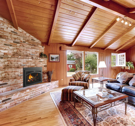 Majestic Trilliant Large 35" Traditional Direct Vent Natural Gas Fireplace Insert with IntelliFire Touch Ignition System