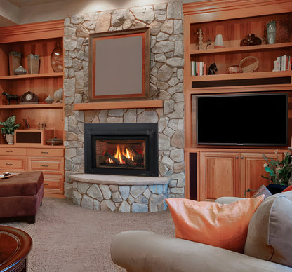 Majestic Trilliant Large 35" Traditional Direct Vent Propane Gas Fireplace Insert with IntelliFire Touch Ignition System