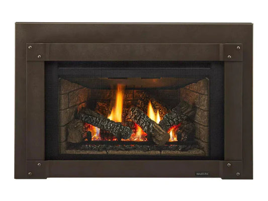 Majestic Trilliant Small 25" Traditional Direct Vent Natural Gas Fireplace Insert with IntelliFire Touch Ignition System