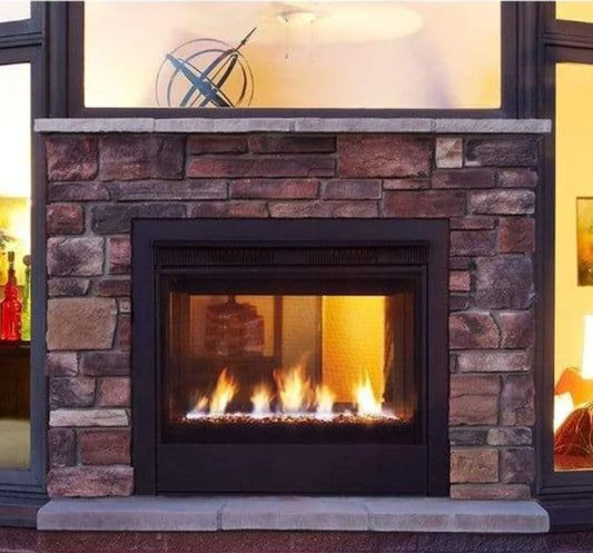 Majestic Twilight Modern 36" Indoor/Outdoor See-Through Gas Fireplace