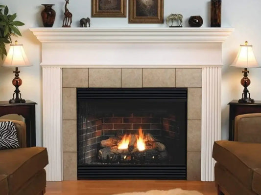 Empire White Mountain Hearth Keystone 42" Direct Vent Premium Propane Gas Fireplace with Flush Face and Intermittent Pilot Control