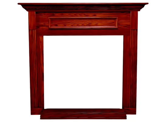 Empire White Mountain Hearth 36" Standard Cabinet Mantel With Base in Cherry Finish