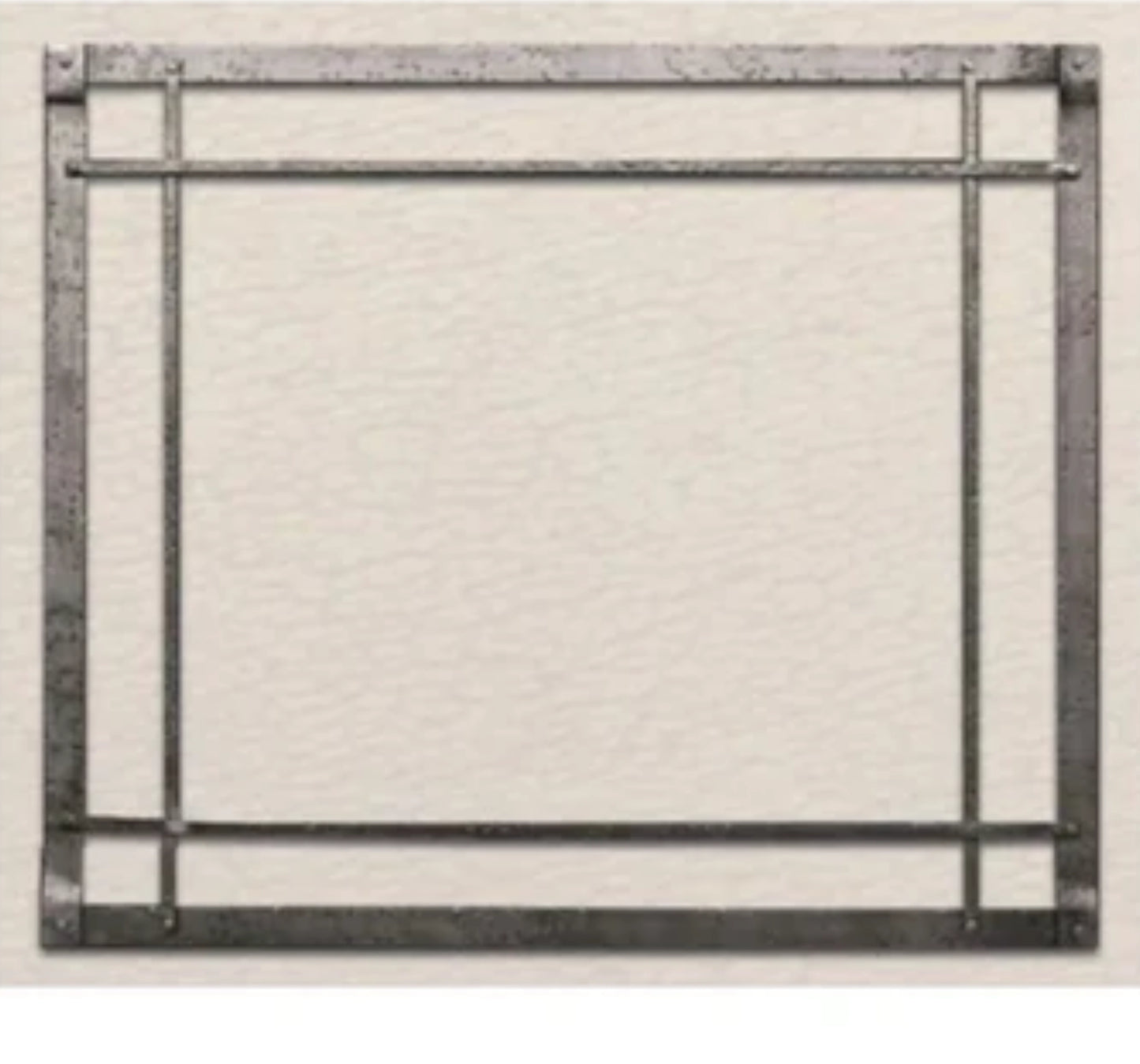 Empire White Mountain Hearth Decorative Forged Iron Front in Hammered Pewter for 60" Mckinley Linear Direct Vent Fireplace