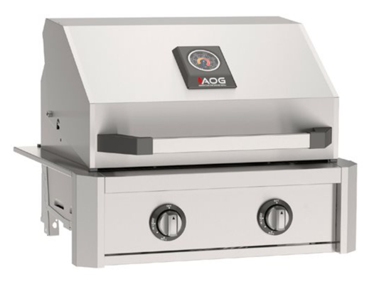 AOG T-Series 24" Liquid Propane Built-In Grill High Performance Stainless Steel Outdoor Cooking System