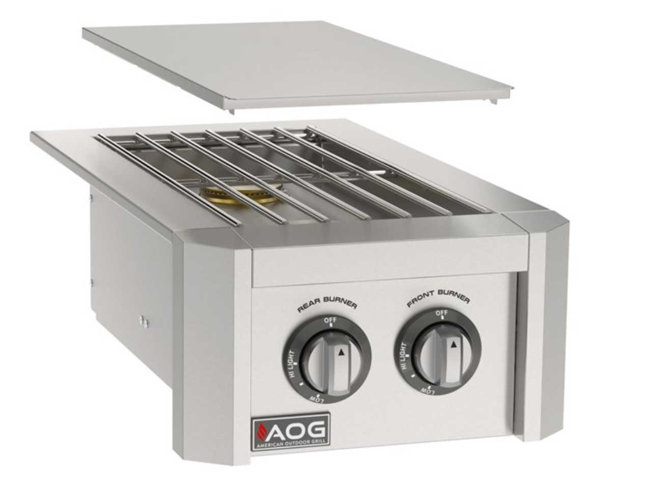 AOG T-Series Built-In Double Side Burner Liquid Propane High Performance Outdoor Cooking