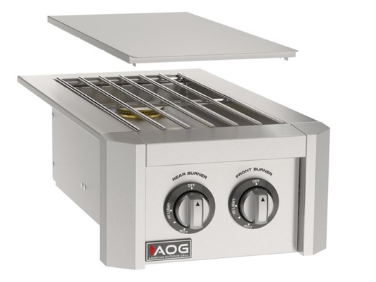 AOG T-Series Built-In Double Side Burner Liquid Propane High Performance Outdoor Cooking