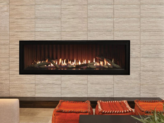 Empire White Mountain Hearth Boulevard 60" Direct Vent Linear Natural Gas Fireplace with Multi Function Remote Control