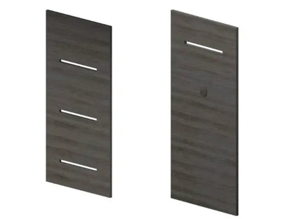 Modern Flames Weathered Walnut Allwood Main Wall System for Spectrum Slimline 60" Fireplace