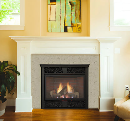 Monessen Symphony 32" Traditional Vent Free Liquid Propane Fireplace with IntelliFire Plus Ignition