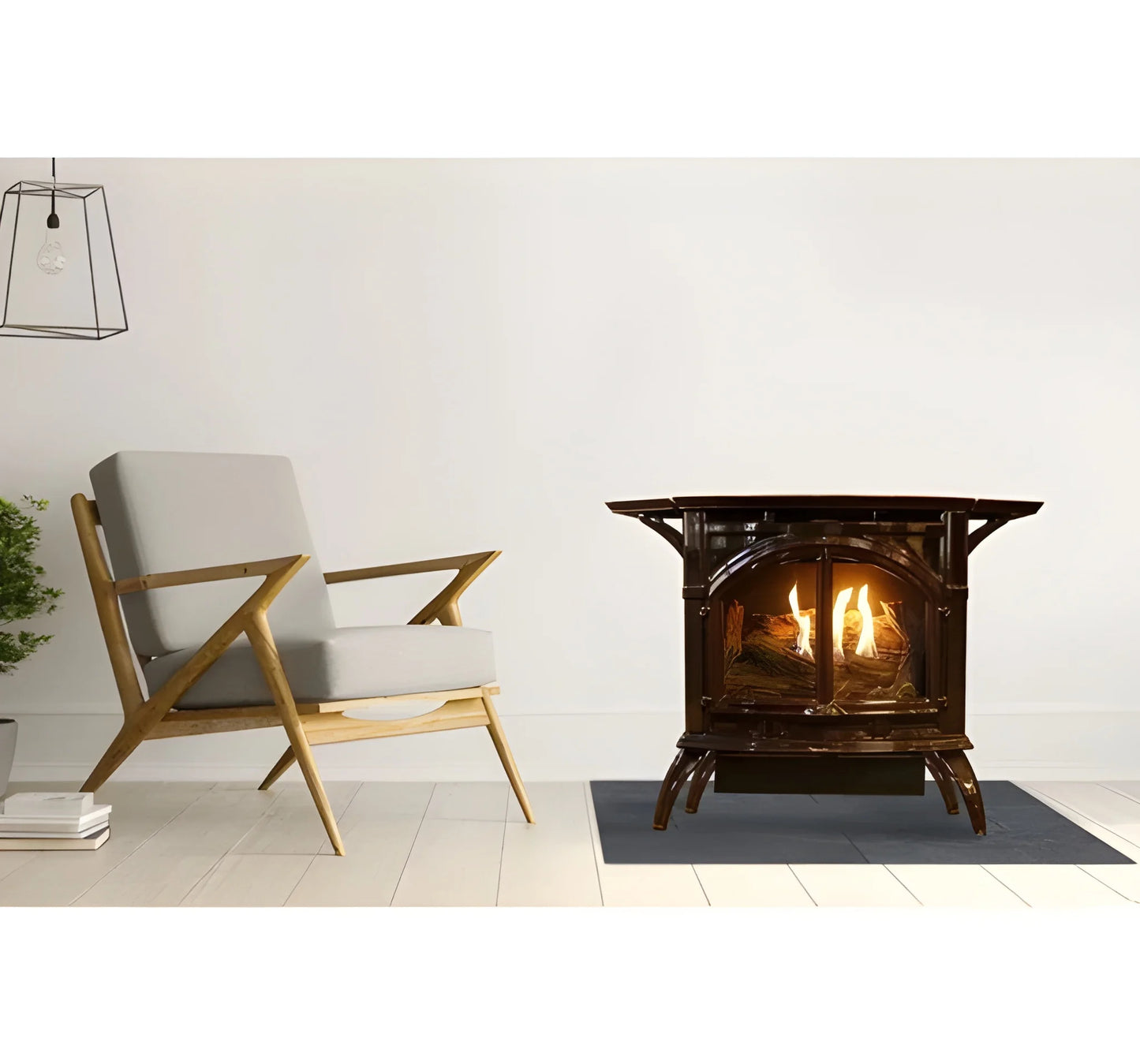 Empire Hearth Spirit Stoves Small Iron Cast and Millivolt Control with On/Off Switch