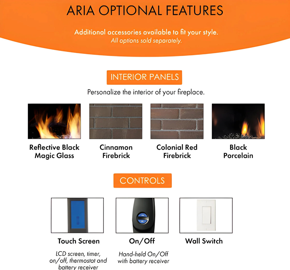 Monessen Aria 36" Traditional Vent Free Liquid Propane Fireplace with Millivolt Control