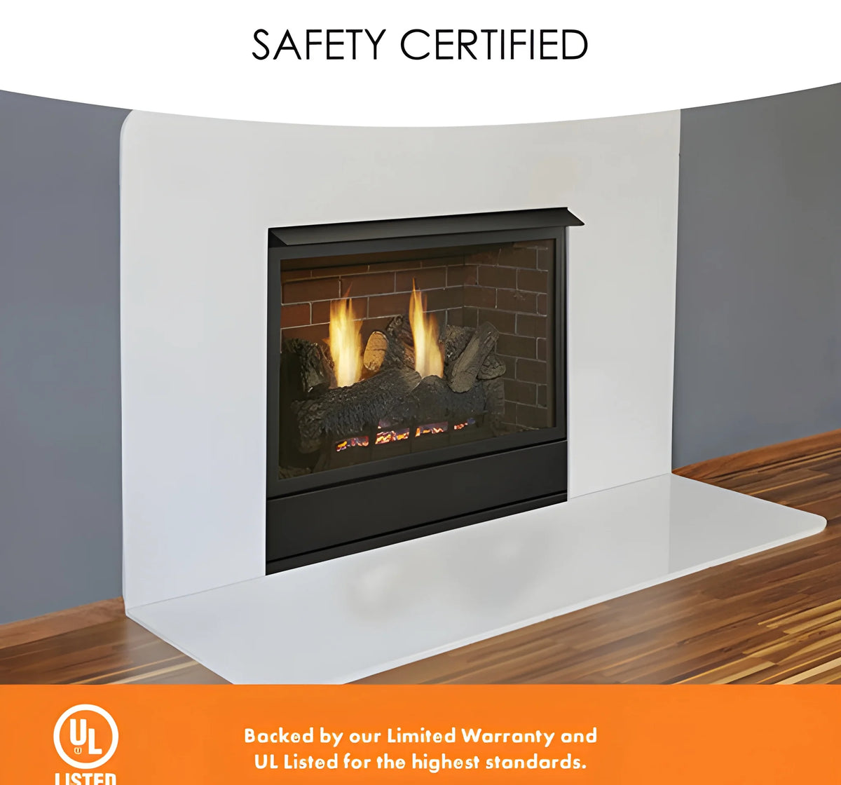 Monessen Aria 36" Traditional Vent Free Liquid Propane Fireplace with Millivolt Control