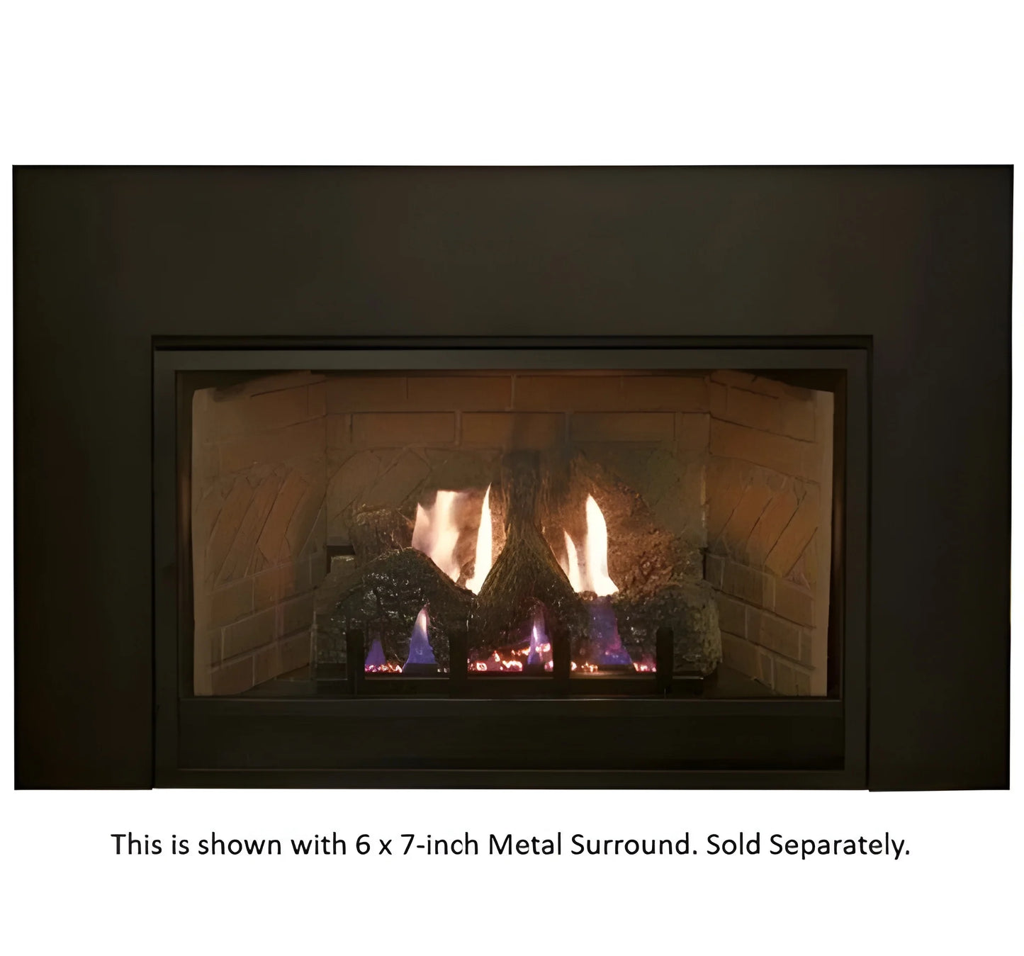 Empire White Mountain Hearth Innsbrook 27" Vent Free Small Gas Fireplace Insert with Millivolt Control and On/Off Switch