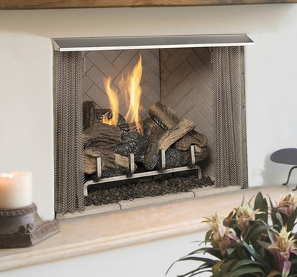 Superior VRE3242 42" Outdoor VF Fireplace with Grey Stacked Refractory and Electronic Valve