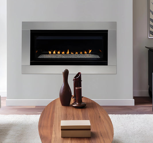 Superior VRL3055 55" Built-In Vent-Free Gas Fireplace with Linear, Lights & Electronic Ignition