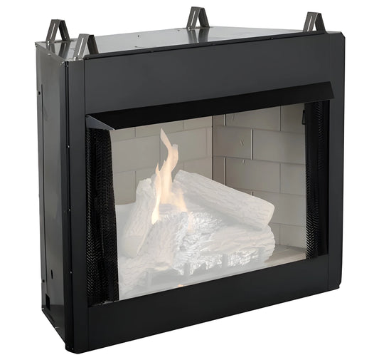 Superior VRT3536 36" Vent-Free Firebox with 28" Tall Opening and White Stacked Liner
