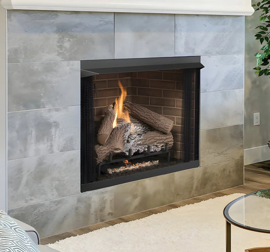 Superior VRT3142 42" Vent-Free Firebox with 24" Tall Opening and White Stacked Refractory Liners and Floor