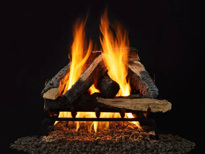 Kindled Stack 24" 10-Piece Vented Gas Log Set