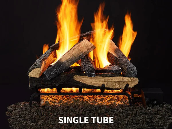 Kindled Stack 24" 10-Piece Vented Gas Log Set
