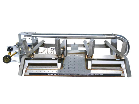 Real Fyre G10 24/30″ ANSI Certified Vent-Free Stainless Steel Natural Gas Burner System - 01 Series w/ Electronic Remote