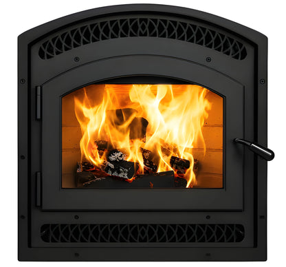 Superior WRT3920 Traditional Wood Burning Fireplace with Grey Stacked Refractory Panels