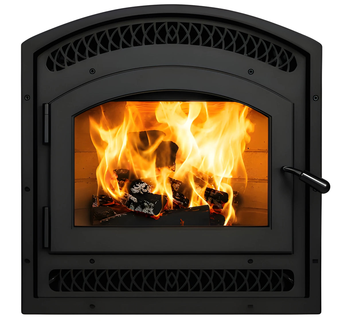 Superior WRT3920 Traditional Wood Burning Fireplace with Grey Stacked Refractory Panels