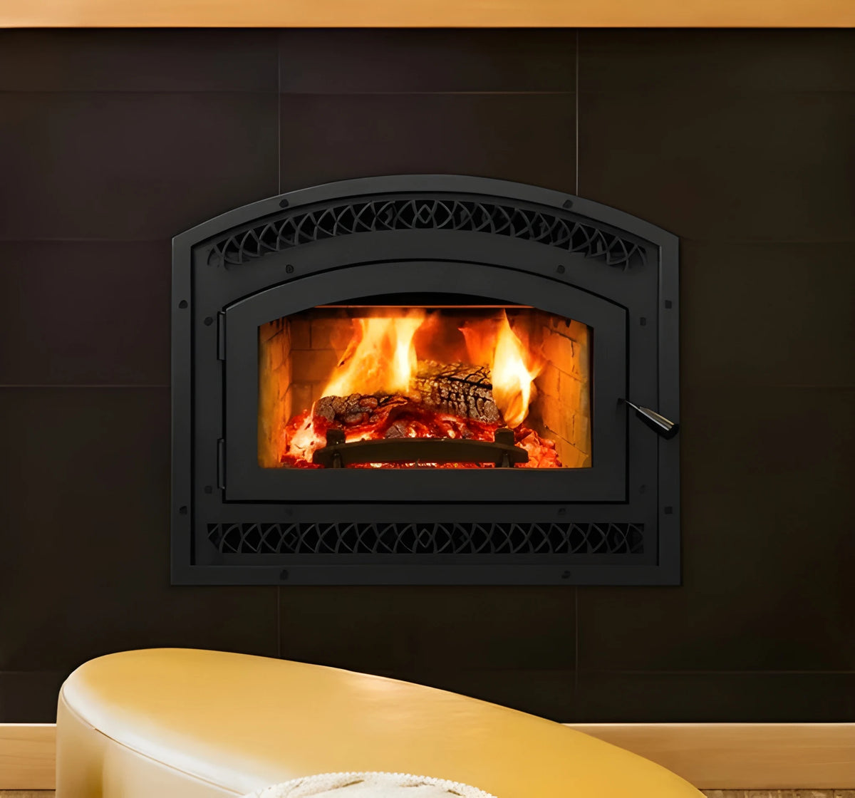 Superior WCT6920 Traditional Fireplace with White Stacked Brick