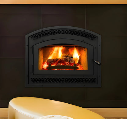 Superior WRT3920 Traditional Wood Burning Fireplace with Grey Stacked Refractory Panels
