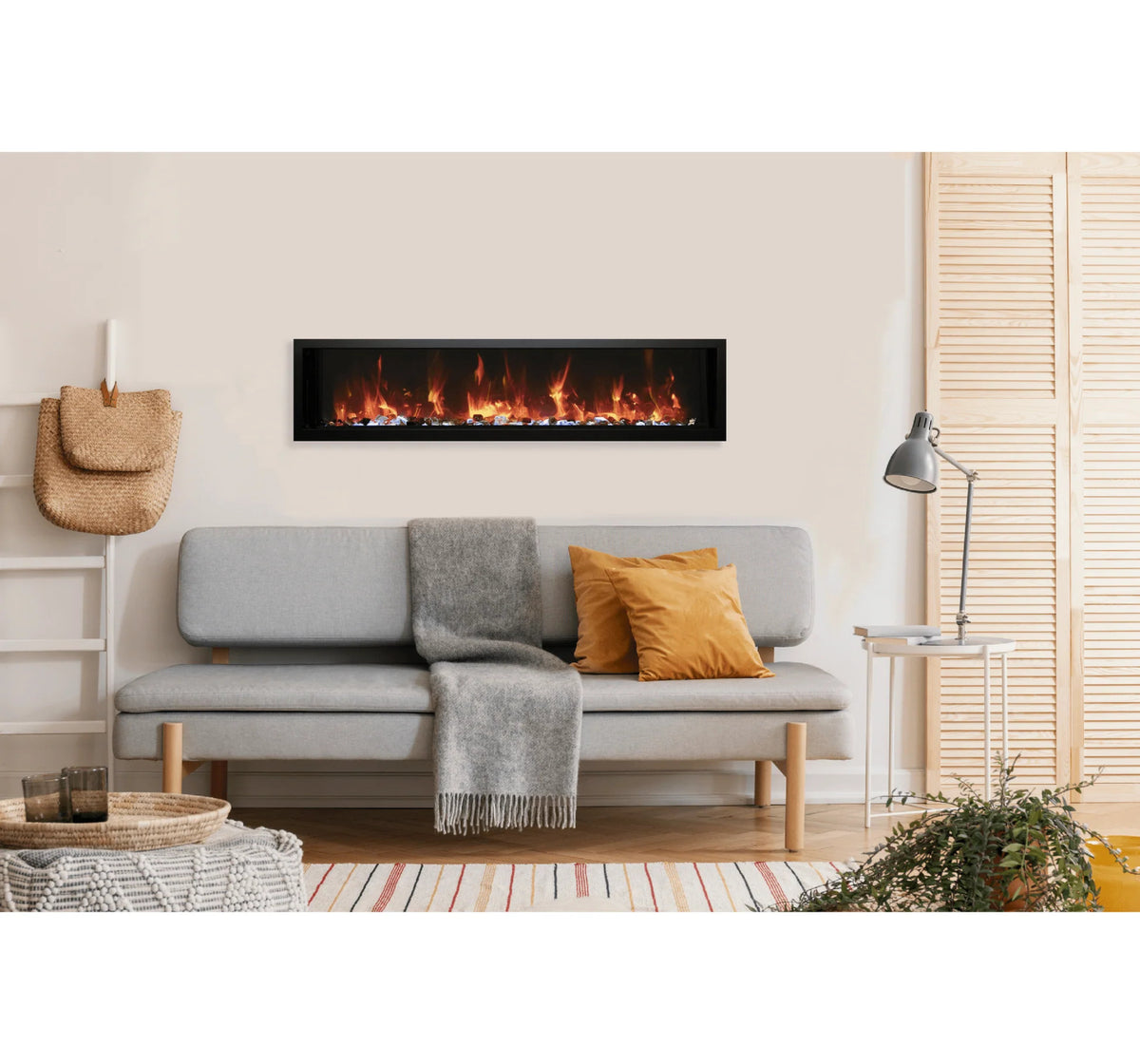 Amantii Xtraslim 45-65 Inch Wall Mount Electric Fireplace