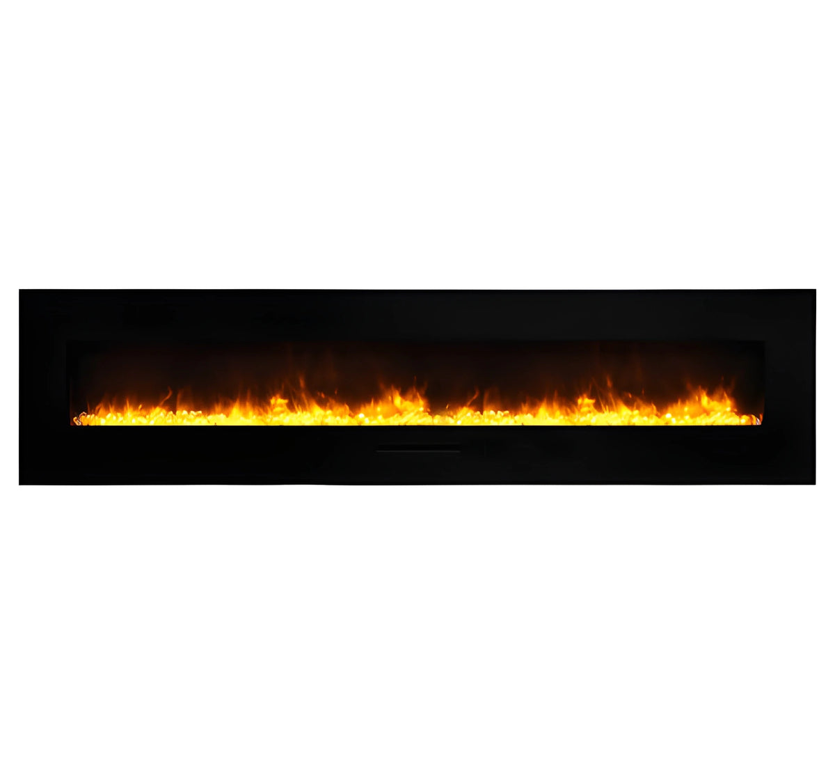 Amantii Panorama Glass Surround 88 Inch Wall Mount Electric Indoor/Outdoor Fireplace