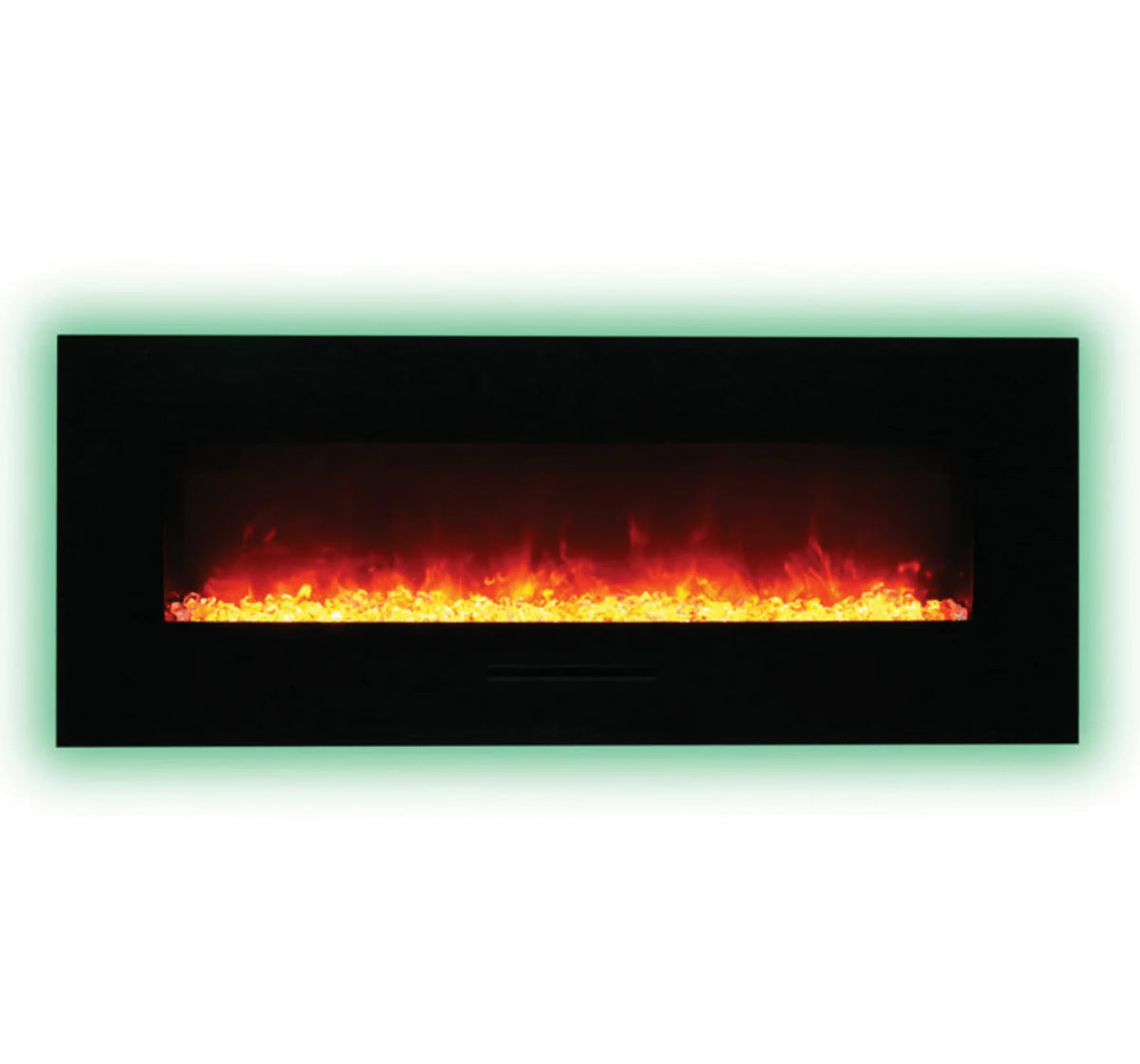 Amantii Panorama Glass Surround 88 Inch Wall Mount Electric Indoor/Outdoor Fireplace