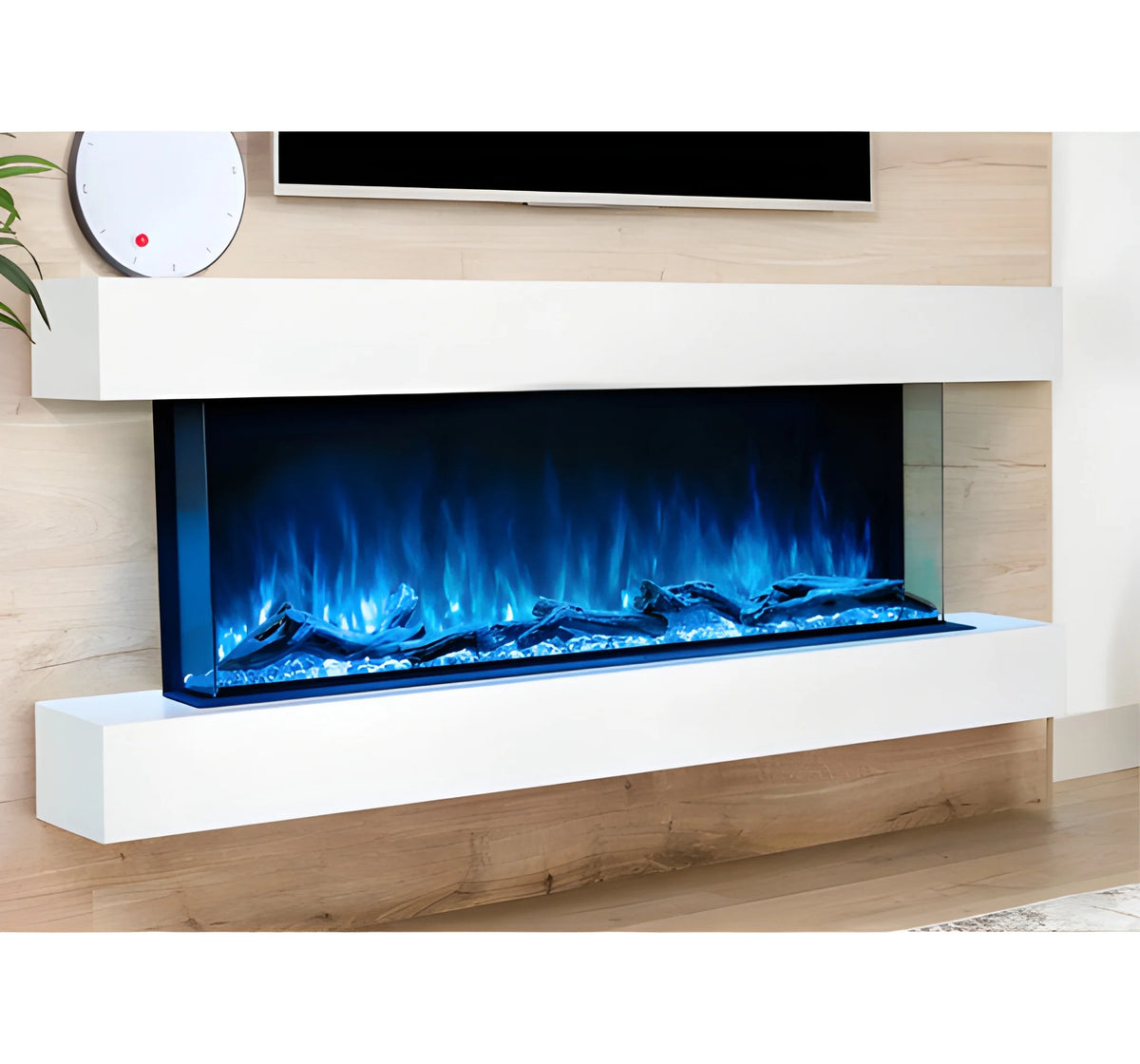 Modern Flames Ready to Finish Studio Suite Premium Wall Mounted Cabinet for 44" Landscape Pro Multi Fireplace