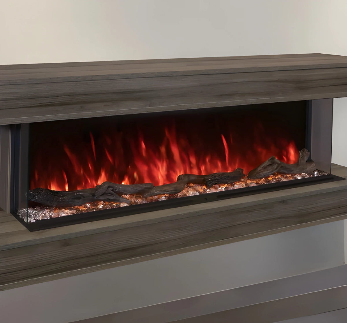 Modern Flames Ready to Finish Studio Suite Premium Wall Mounted Cabinet for 44" Landscape Pro Multi Fireplace