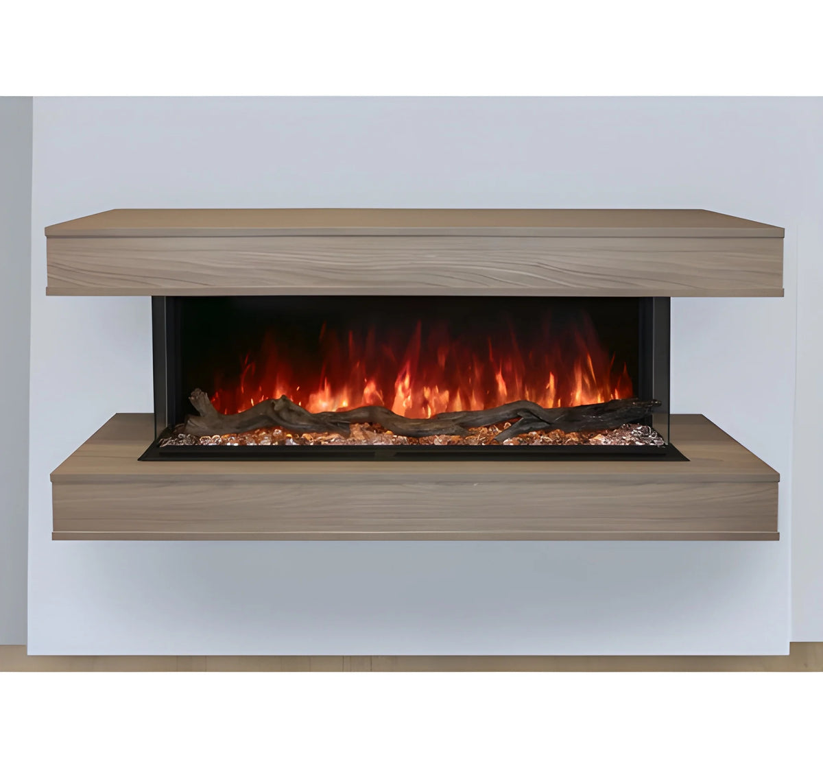 Modern Flames Ready to Finish Studio Suite Premium Wall Mounted Cabinet for 44" Landscape Pro Multi Fireplace