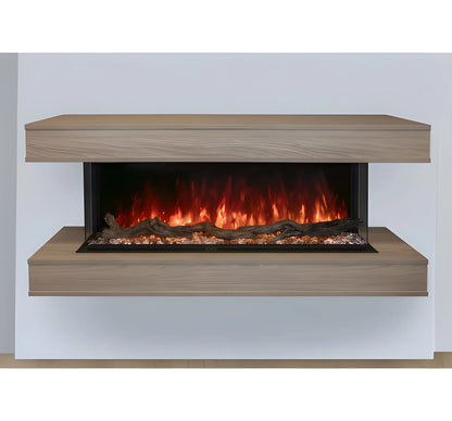 Modern Flames Ready to Finish Studio Suite Premium Wall Mounted Cabinet for 44" Landscape Pro Multi Fireplace