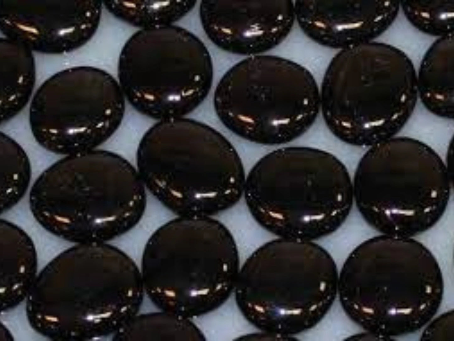 Drops 1-in., Onyx Solid, approx. 1 sq. ft.
