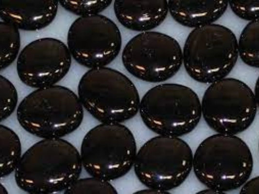Drops 1-in., Onyx Solid, approx. 1 sq. ft.
