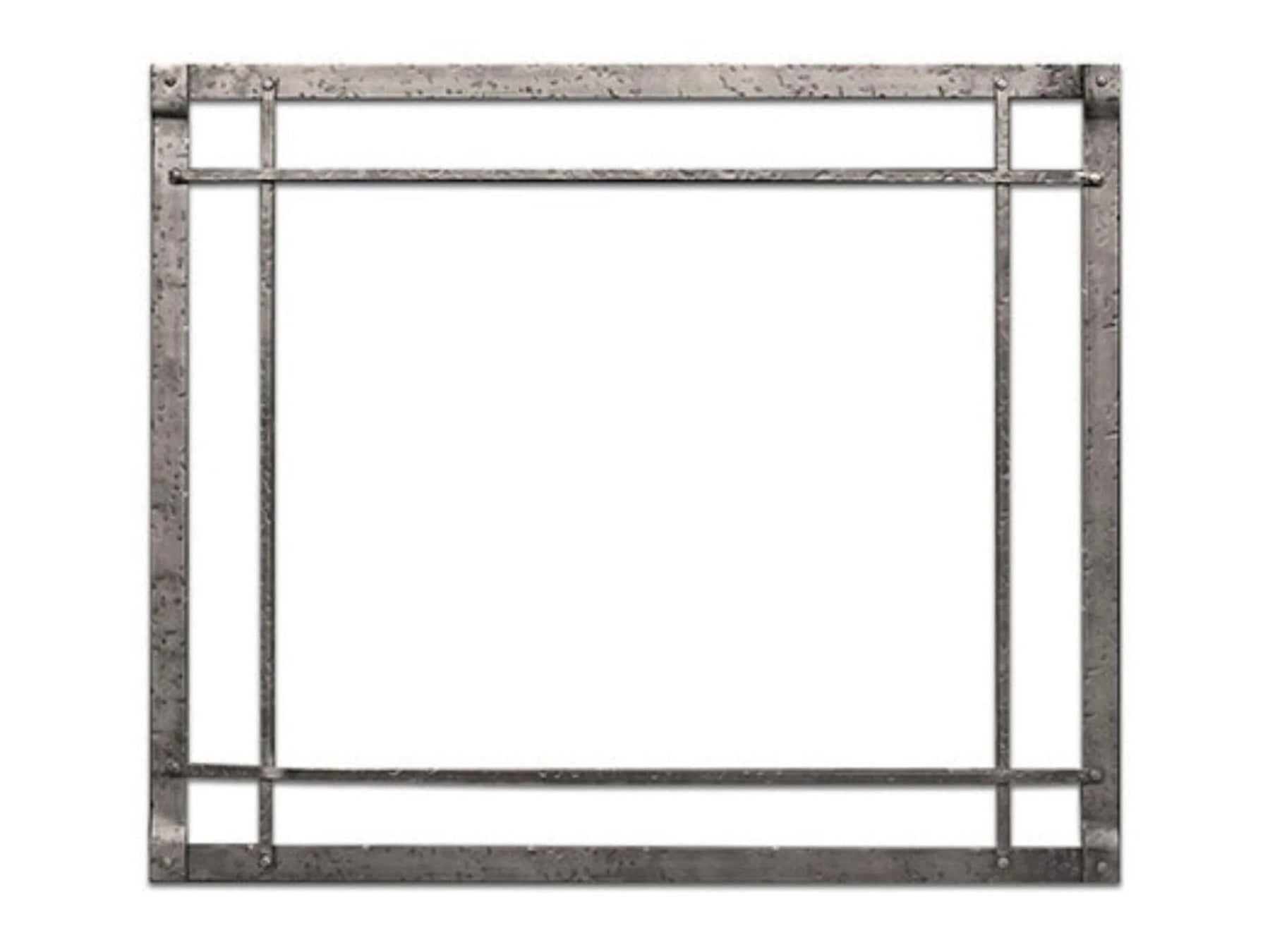 Forged Iron Inset, Rectangle, Distressed Pewter