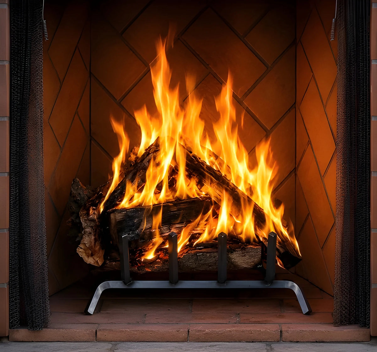 Superior WRE6036 36" Traditional Outdoor Direct Vent Wood Burning Masonry Fireplace