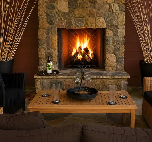 Superior WRE6036 36" Traditional Outdoor Direct Vent Wood Burning Masonry Fireplace