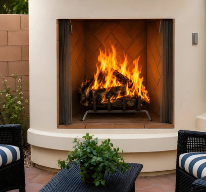 Superior WRE6036 36" Traditional Outdoor Direct Vent Wood Burning Masonry Fireplace