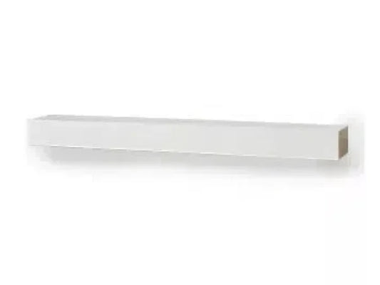 Majestic FMWHNC-72 Design Series 72" White Modern Rustic Style Non-Combustible Mantel Shelf