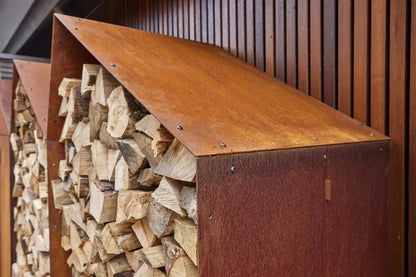 RB73 Sheddak 3mm CorTen Steel Wood Storage