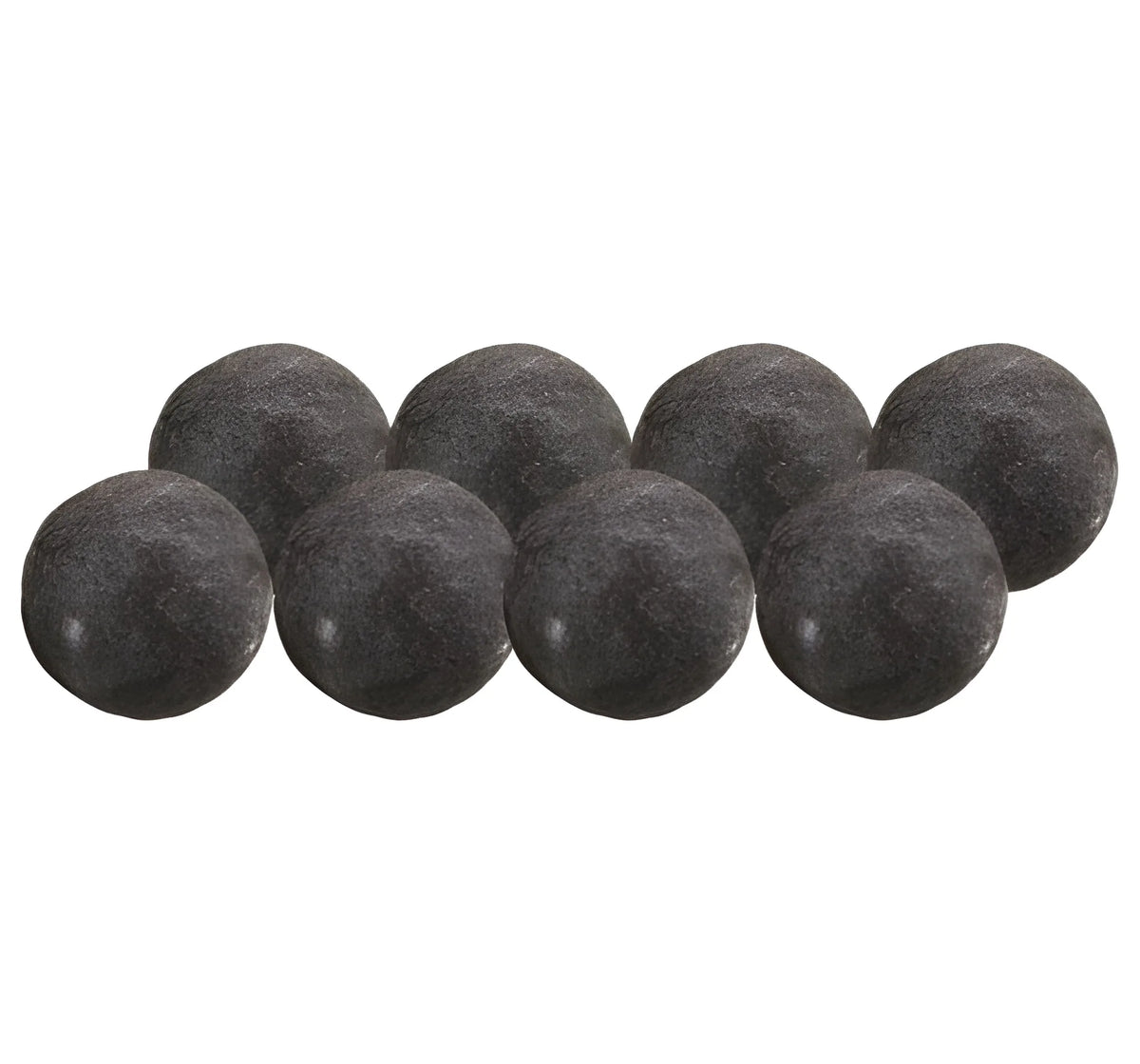 Grand Canyon Black 4 Inch 8 Pc Cannon Ball Set Fire Media