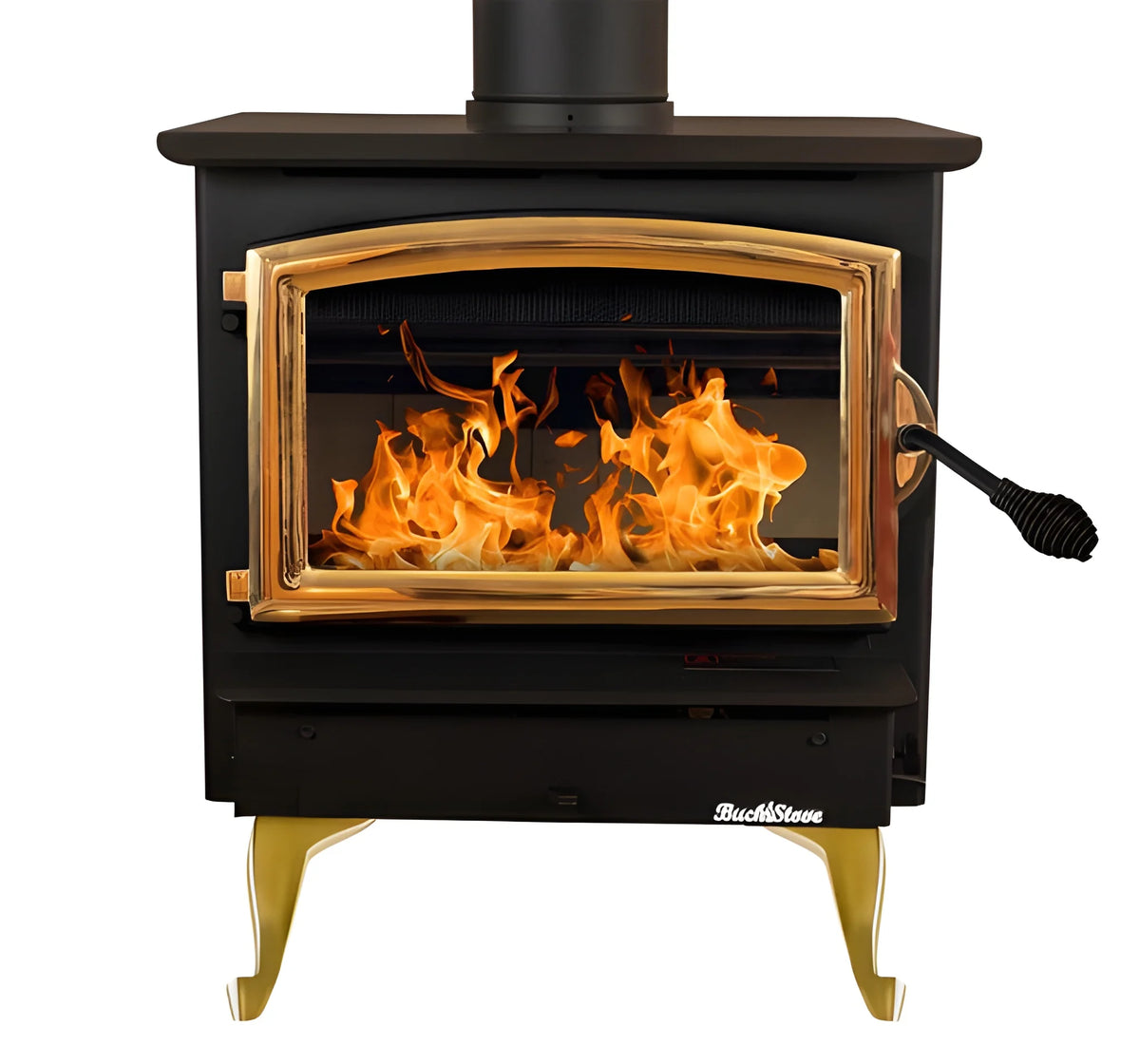 Buck Stove Model 21 Non-Catalytic Wood Stove With Gold Door