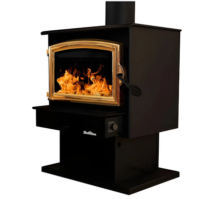 Buck Stove Model 21 Non-Catalytic Wood Stove With Gold Door
