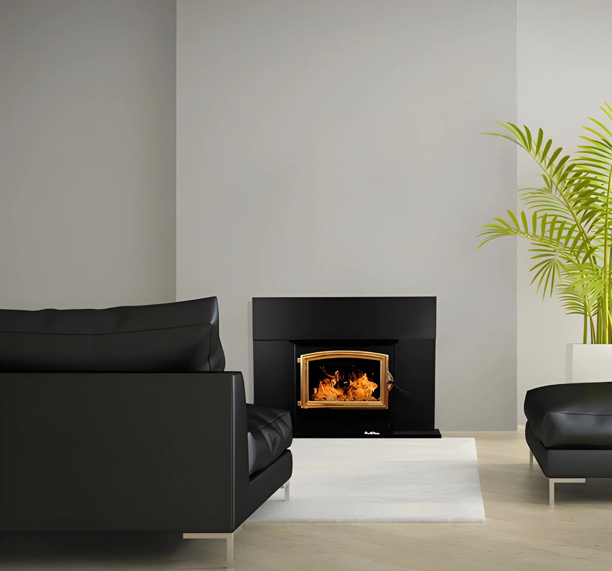 Buck Stove Model 21 Non-Catalytic Wood Stove With Gold Door